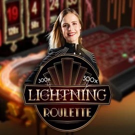 Lightning Roulette logo by Evolution at Bonuskong Casino